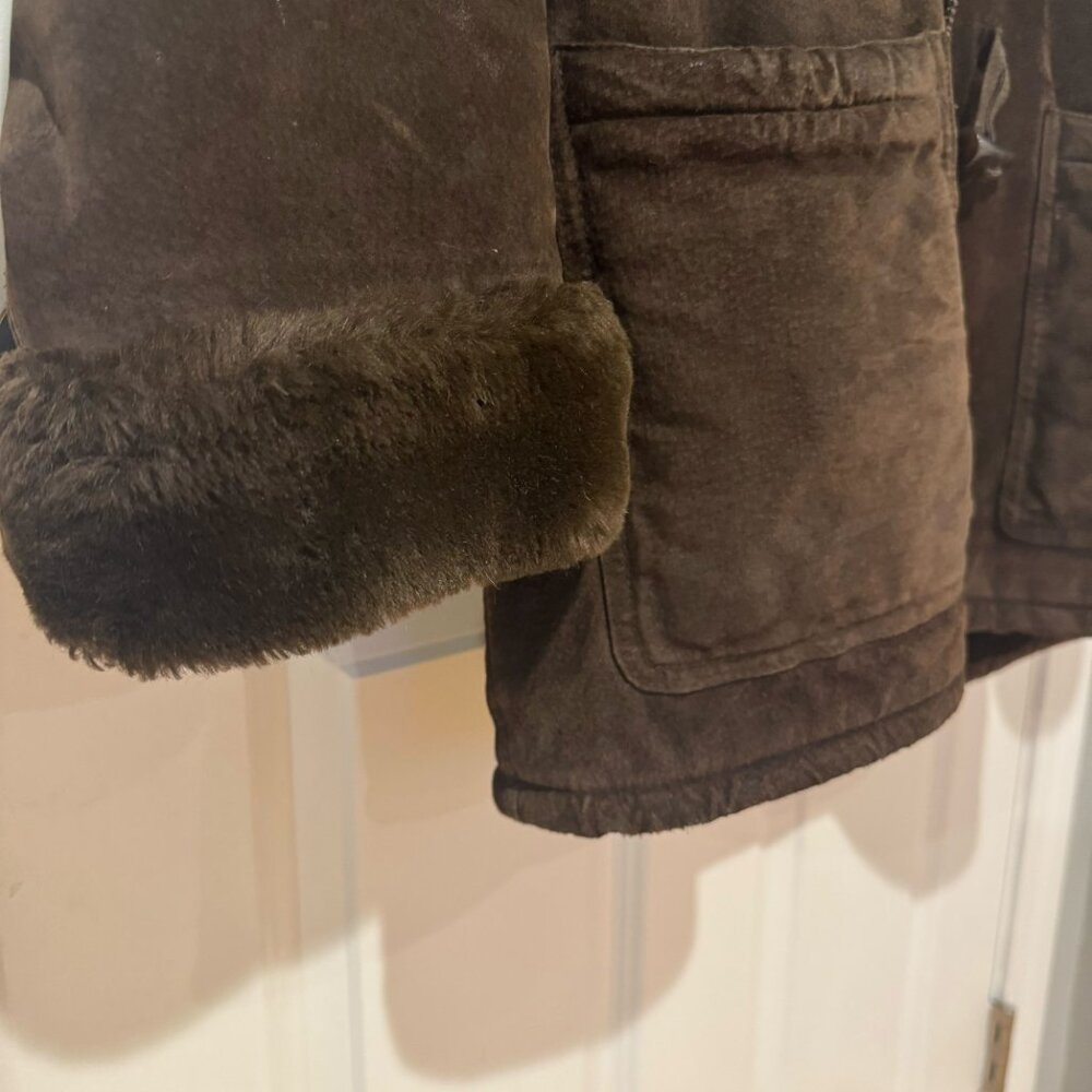 Brown St John's Bay Suede Heavy Weight Jacket - Size Small - Picture 5 of 13